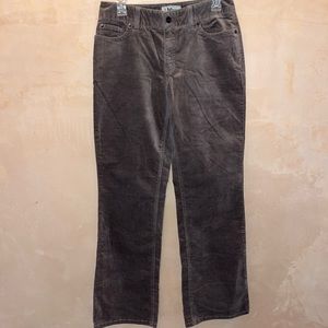 Vintage 90s LL Bean Velvet Boot Cut/Flare Out Brown Pants 4T 30x32